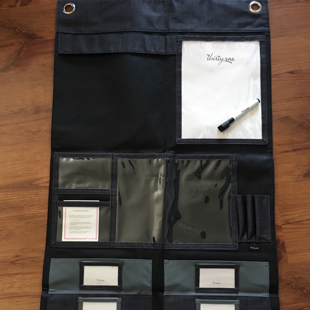 Thirty one wall organizer